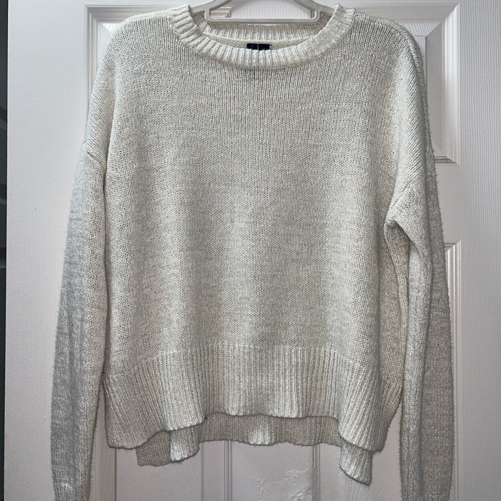 moon & madison Cream Crew Neck Sweater